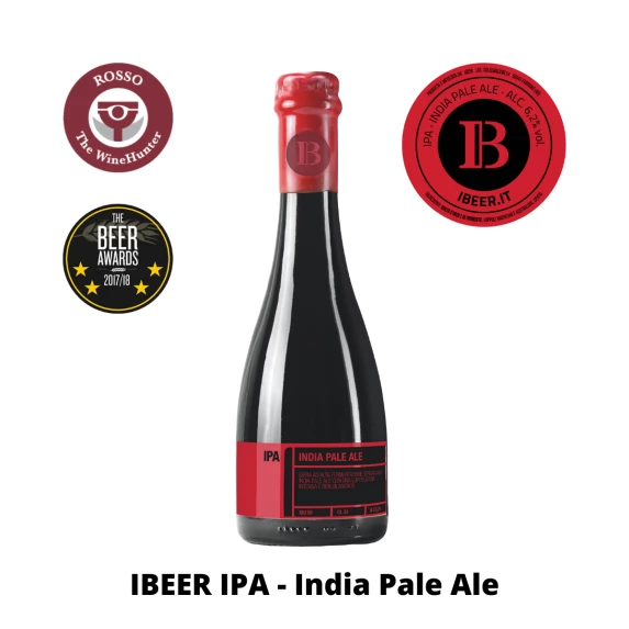 IPA Bière Artisanale Italienne 6,2% Ibeer 33CL x12