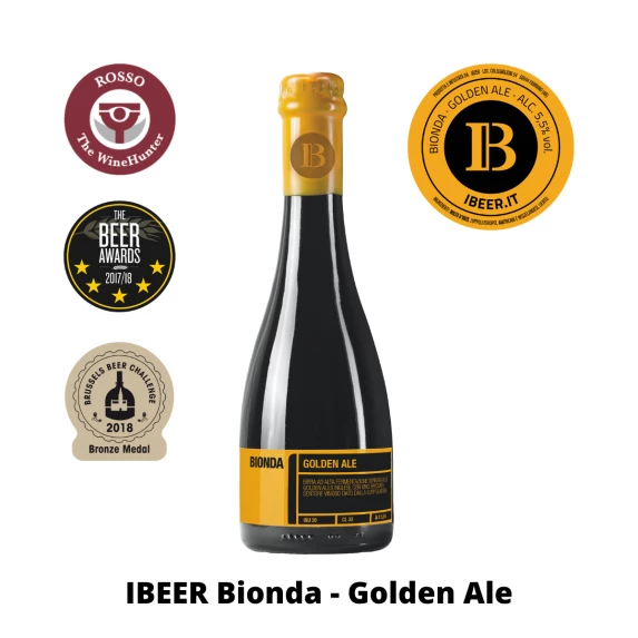 Bionda Bière Artisanale Italienne 5,5% Ibeer 33CL x12
