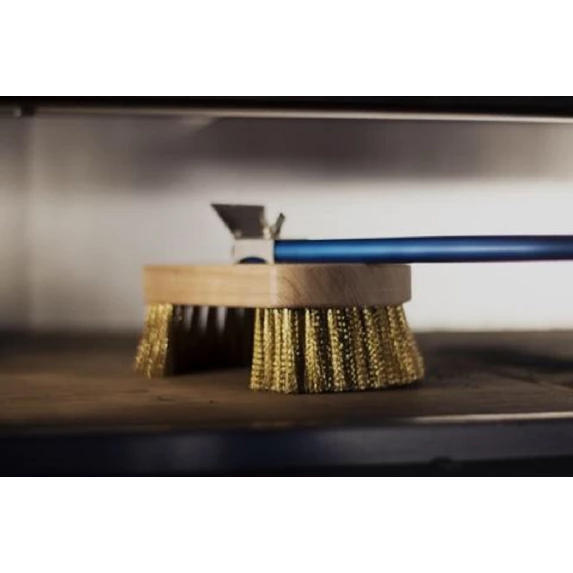 Brosse en laiton à tête ronde manche 150 cm GIMETAL AC-SPT