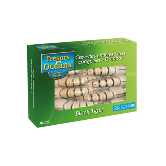 Gambas Crues Black Tiger IQF 16/20