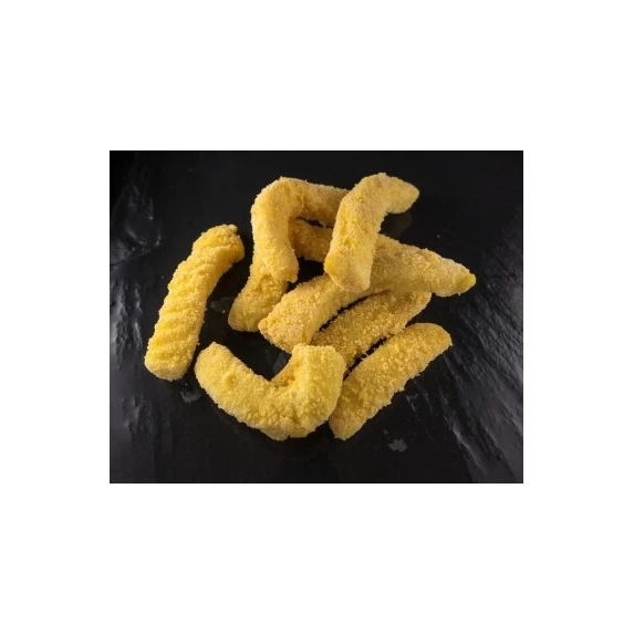 Lamelles d'encornet Gigas panées-Rabas 1 kg