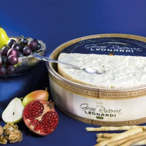 Gorgonzola D.O.P. Cuillère 1/2 Boîte en Bois Igor