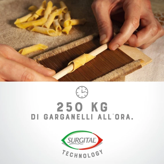 Garganelli Romagnoli  IQF Tréfilés au Bronze Surgital 3 kg
