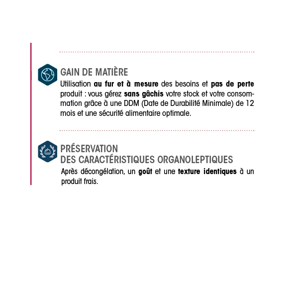 Maroilles AOP Tranché 15gr  IQF Barquette 500gr