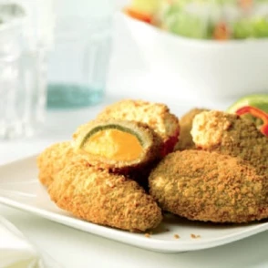 Piments Jalapeños Panés au Cheddar IQF 1 kg