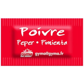 Dosettes Individuelles de Poivre GYMA 1GR X 2000