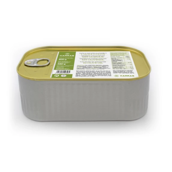 Filets d'anchois allongés à l’Huile d’Olive Boite 4/4