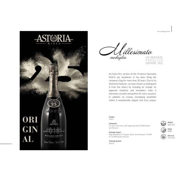 Prosecco Medaglia Millesimato Valdobbiadene Superiore DOCG Extra-Dry 11% - 75 cl