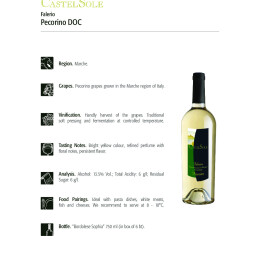 Scheda Pecorino CastelSole. ing 