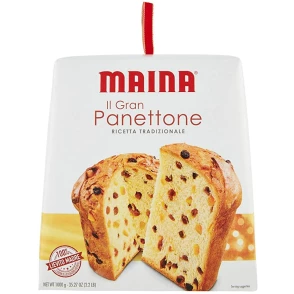 Gran Panettone aux Fruits Confits Ricetta Tradizionale 1 kg MAINA