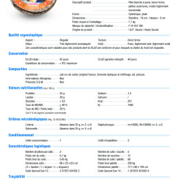 GRANCOEUR - TOMME DE SAVOIE AU LAIT CRU ENTIER IGP 1,7KG - MASSON