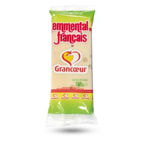 Plaquette d'Emmental Français par Grancœur 250 g - 45% MG