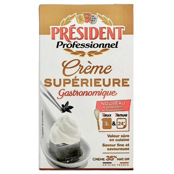 Crème Supérieure Gastronomique Président Professionnel 35% MG - 1L