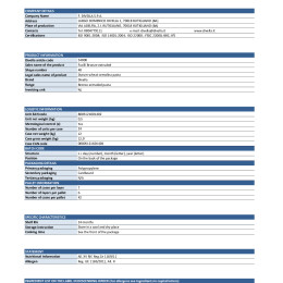 Product Specification Fusilli 40 BZ (0,5kgx24)