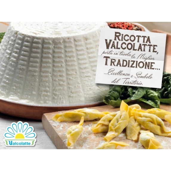 Ricotta Lisse Valcolatte pot 1,5 kg 45%MG