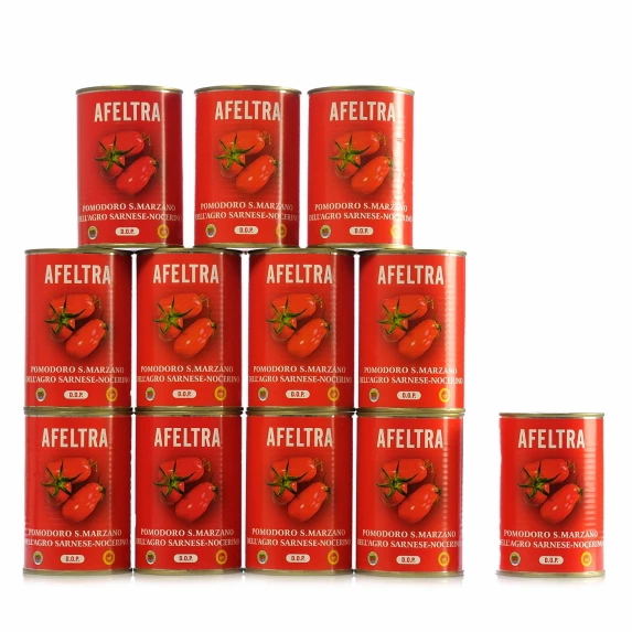Tomates San Marzano Dell'Agro Sarnese-Nocerino DOP Pelées 24 x 400 g