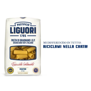 Rigatoni N°46 Pasta di Gragnano IGP Liguori 16 x 500 g