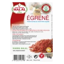 Égrené Pur Bœuf Orient Halal UE IQF 20%MG - 1kg de viande hachée x6