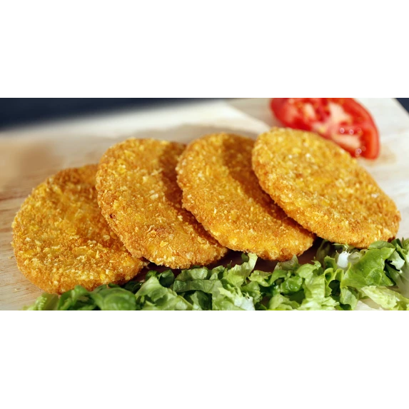 Burger de Filet de Poulet Pané Corn-Flakes Extra Croustillant IQF Délices & Snacks 5x 1KG