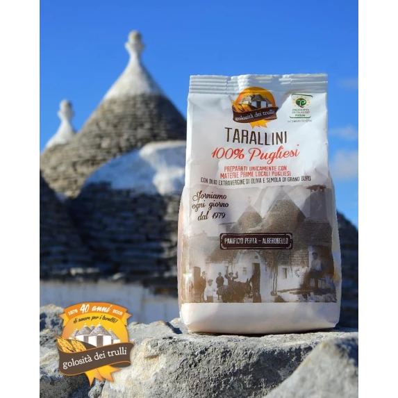 Tarallini 100 % Pugliesi  200 gr x 18