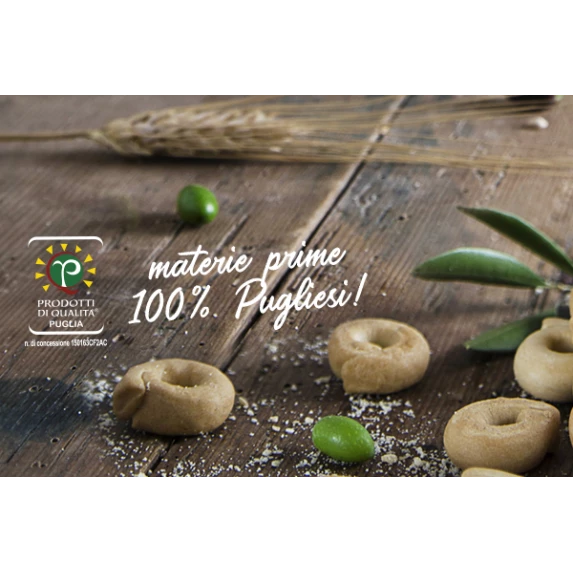 Tarallini 100 % Pugliesi  200 gr x 18