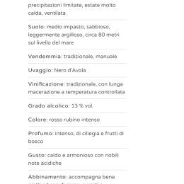Nero d’avola Arini