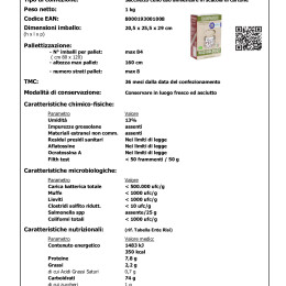 ST 157 REV.2 BIOLOGICO SEMILAVORATO filiera BLOCKCHAINS KG.1 scatola SV