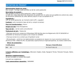 PLM - 40851006 - IQF CUB FROM BLEU BQ750G C6K N