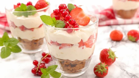 Verrine de tiramisu aux fruits rouges