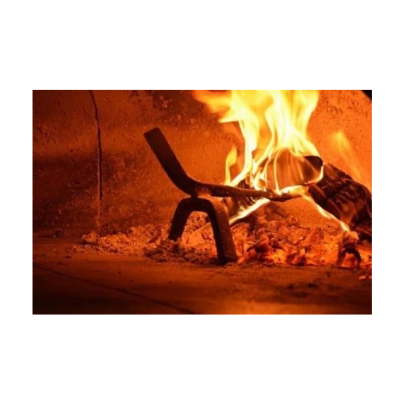 Chenets en acier non traité 50x30xh22,5  4,8kg GIMETAL AC-AL