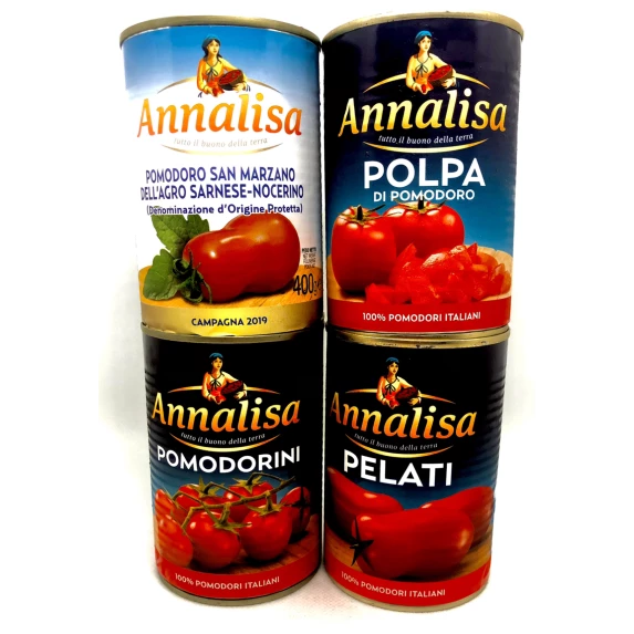 PELATI POMODORI ITALIANO ANNALISA 400GR x24