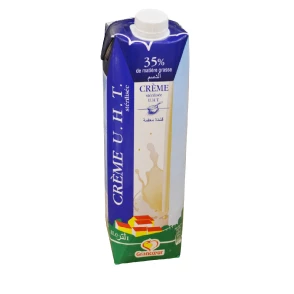 Crème Liquide UHT Grancœur 35% MG 1L avec Bouchon à Vis