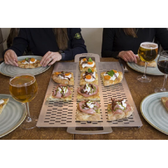 Plateau & Planche à Découper Perforé Rectangulaire avec Pieds 40 x 60 cm GIMETAL VPFR4060