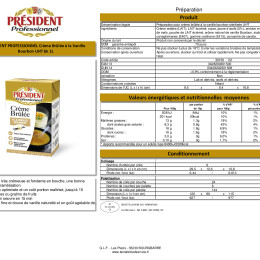 FM-30150.02-PRESIDENT PROFESSIONNEL Crème Brûlée à la Vanille Bourbon UHT bk 1L