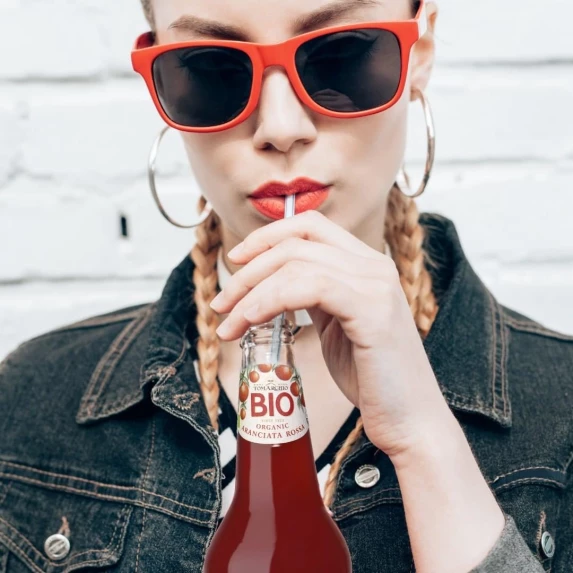 Limonade Aranciata Rossa con Arancia Rossa di Sicilia IGP Biologique Tomarchio