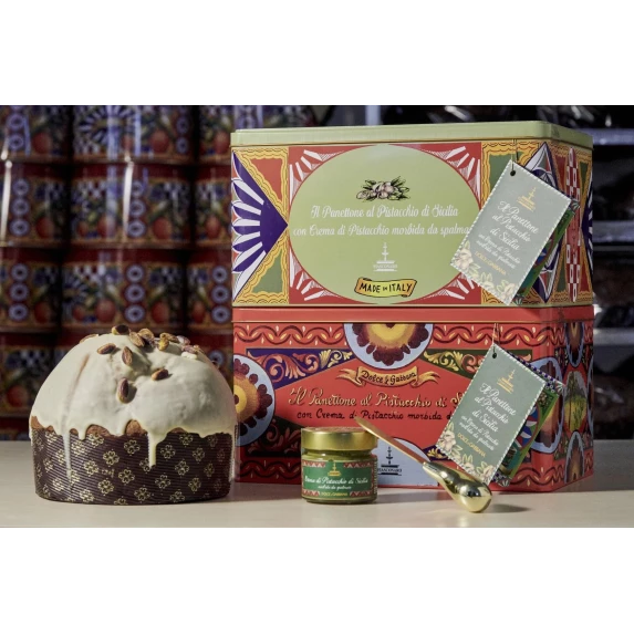 Coffret Panettone al Pistacchio di Sicilia Dolce & Gabbana Fiasconaro