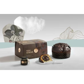 Panettone Nero Sublime Coffret 3 pièces  1 kg Fiasconaro