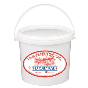 Fromage Blanc Onctueux La Cotentaise Isigny Sainte-Mère Seau 5 kg - 40 % MG