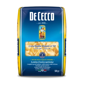 Conchiglie Rigate N°50 De Cecco 12 kg