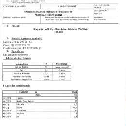 Vernieres OR.603 DES POT 500G