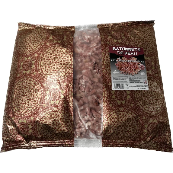 Bâtonnets ou Lardons de Veau Halal IQF 2 kg