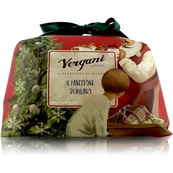Panettone Traditional Babbo Natale Santa CLAUS Vergani 1 kg