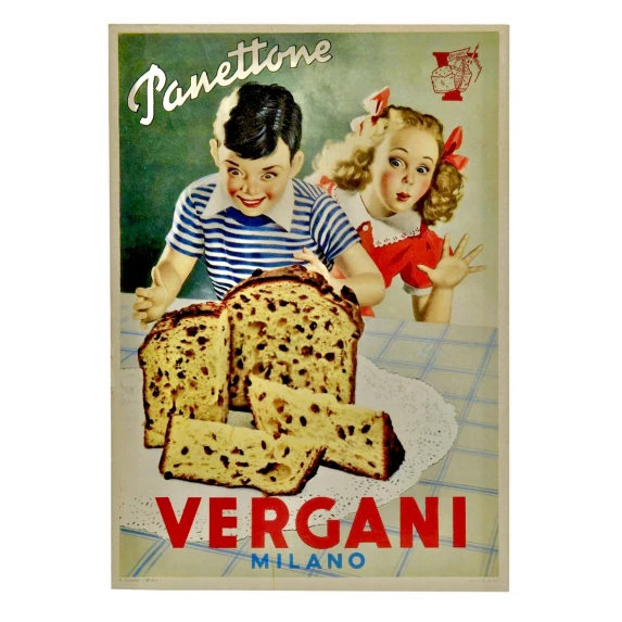 Panettone Traditional Babbo Natale Santa CLAUS Vergani 1 kg