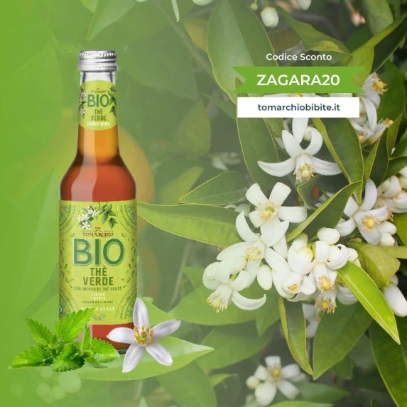 Thé Vert Glacé Bio Tomarchio 24 x 27,5 cl