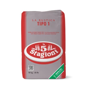 Farine LA RUSTICA Tipo1 Macinata a Pietra  W380 10KG 5 Stagioni