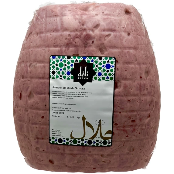 Jambon de dinde supérieur Halal Aurora 5 kg