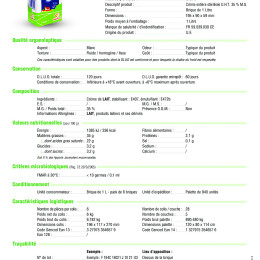 GRANCOEUR - CREME STERILISEE UHT LIQUIDE 1L - SODIAAL FE