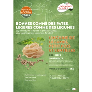 Linguine Végétales IQF Véganes aux Légumes (Chou-Fleur, Petits Pois & Lentilles) 2 kg Surgital