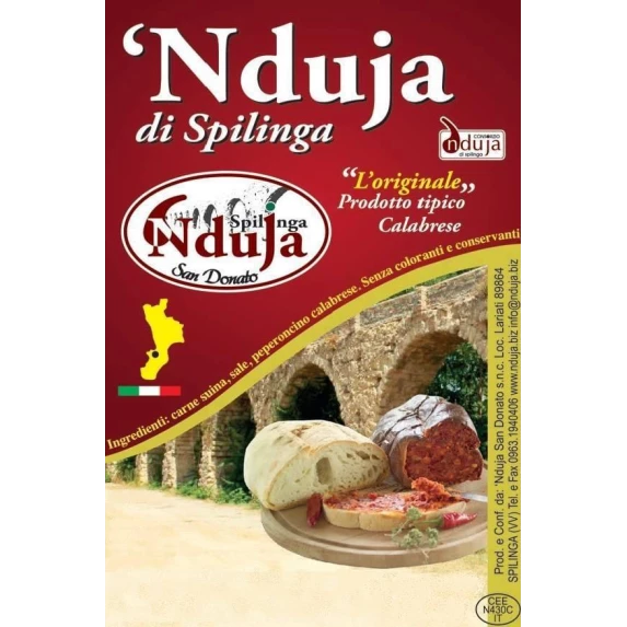 'Nduja di Spilinga in Crespo 400 g San Donato