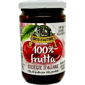 Marmelade de cerises italiennes 100% fruit Orto D'Autore 340 g